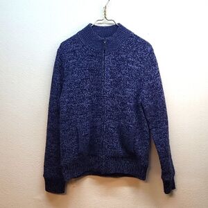 Men's Blue L.L. Bean Zip Up Sweater